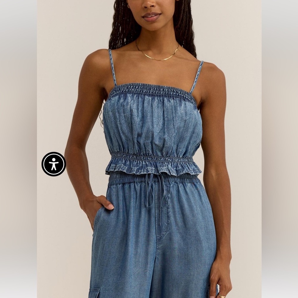 Z Supply Rivina Chambray Tank - Picture 1 of 3